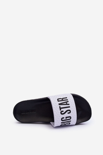 Vyriškos šlepetės Big Star MM174320 balta-juoda