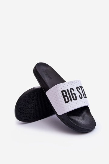 Vyriškos šlepetės Big Star MM174320 balta-juoda