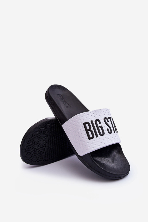 Vyriškos šlepetės Big Star MM174320 balta-juoda