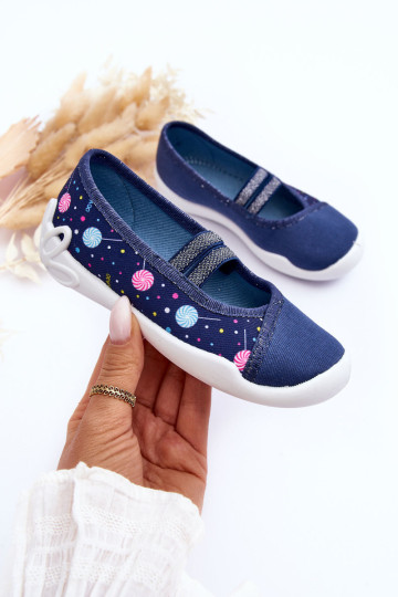 Ballet Flats Šlepetės Befado 116X316 Navy