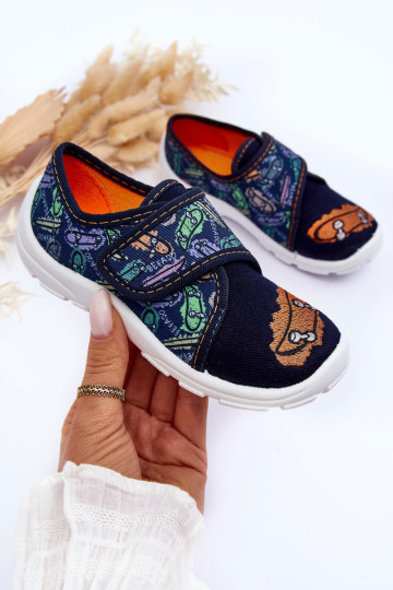 Šlepetės berniukams Befado 974X503 tamsiai mėlynos spalvos