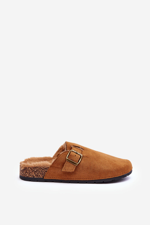 Moteriški zomšiniai mulai su dirbtiniu kailiu...