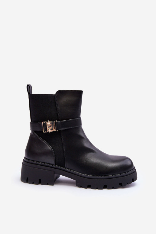 Moteriški batai, juodi Elspetia