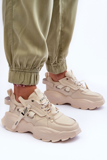Sportiniai Sneakers Batai GOE MM2N4015 Smėlio spalvos 2