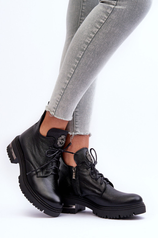 Moteriški odiniai batai ant plokščio kulno,...