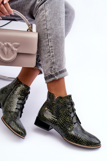 Moteriški odiniai batai Maciejka 5743C-09 žalia 2