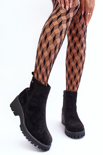 Zomšiniai plokščiakulniai batai su paminkštintais...