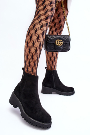 Zomšiniai plokščiakulniai batai su paminkštintais... 2