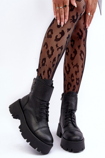 Moteriški odiniai batai, juodi Anceria