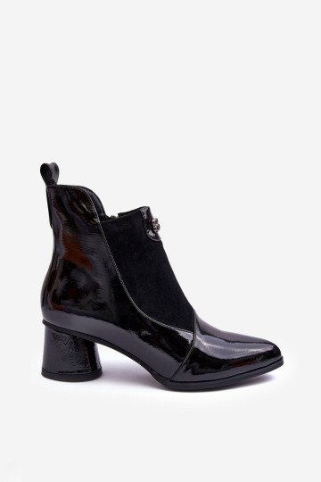 Odiniai aukštakulniai batai SBarski MR870-96 juodi