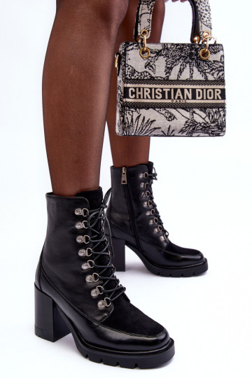 Suvarstomi batai su kulnais Black Lathia 2