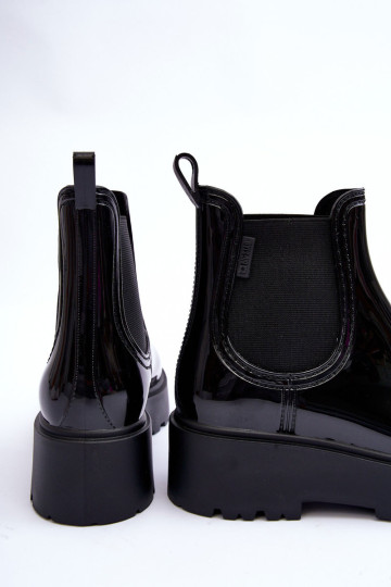 Blizgūs platforminiai batai Big Star MM274395 juodi 2