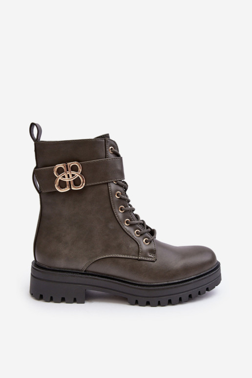 Moteriški darbiniai batai su užtrauktuku su...