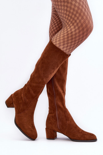 Klasikiniai zomšiniai batai Brown Harpen