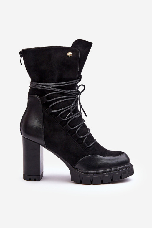 Moteriški aukštakulniai batai su raišteliu...