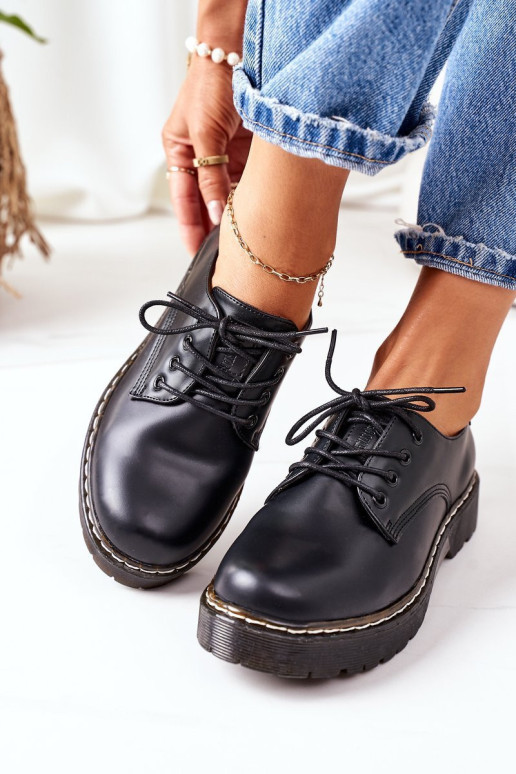 Odiniai loaferiai Oxfords Big Star II274107 juodi