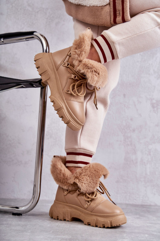 Moteriški šilti batai Trappers rudi 3