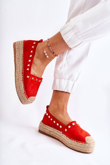 Moteriškos espadrilės Red Laross raudonos 2