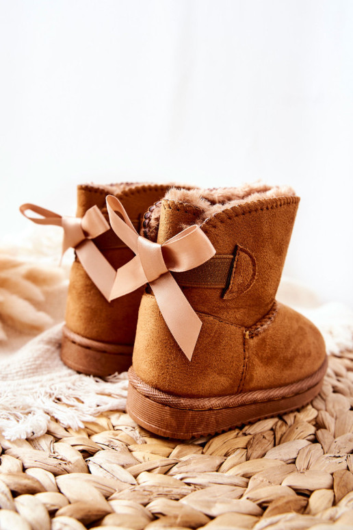 Vaikiški chaki spalvos funky izoliuoti sniego batai