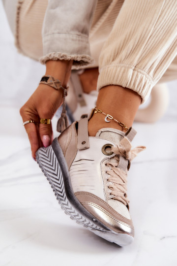 Moteriški odiniai sportbačiai Maciejka 04916-19 Smėlio spalvos 2