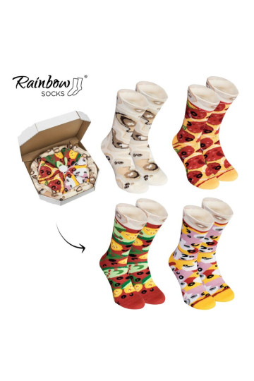 Rainbow Socks Pica 4 Poros Pepperoni Vegetarian Capricciosa