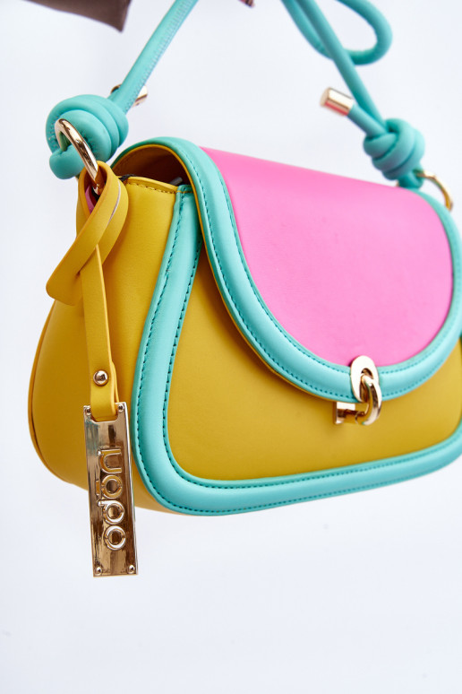 NOBO NBAG-P5000-C002 pečių krepšys geltonos ir rožinės spalvos