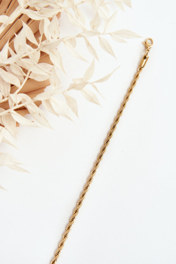 Klasikinė moteriška Singapūro auksinė apyrankė