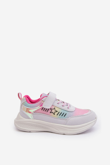 Mergaičių sportiniai bateliai su lipdukais Daugiaspalviai Adriney