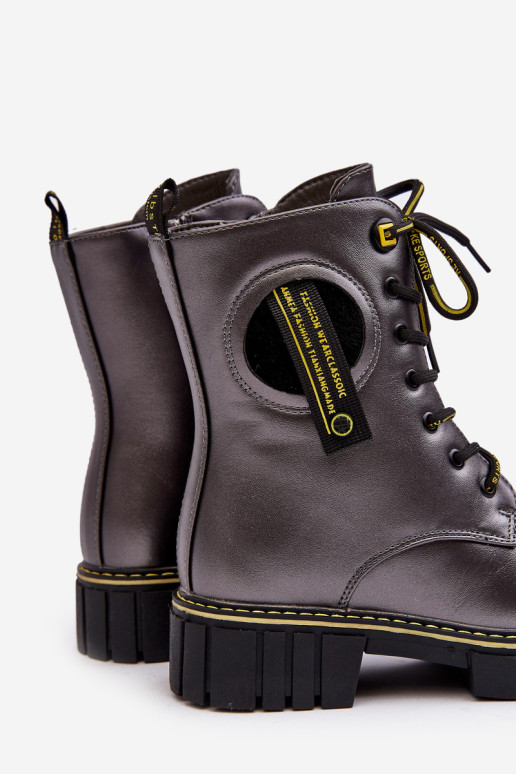 Vaikiški izoliuoti „Trapper“ batai Pilka „Iomare“.