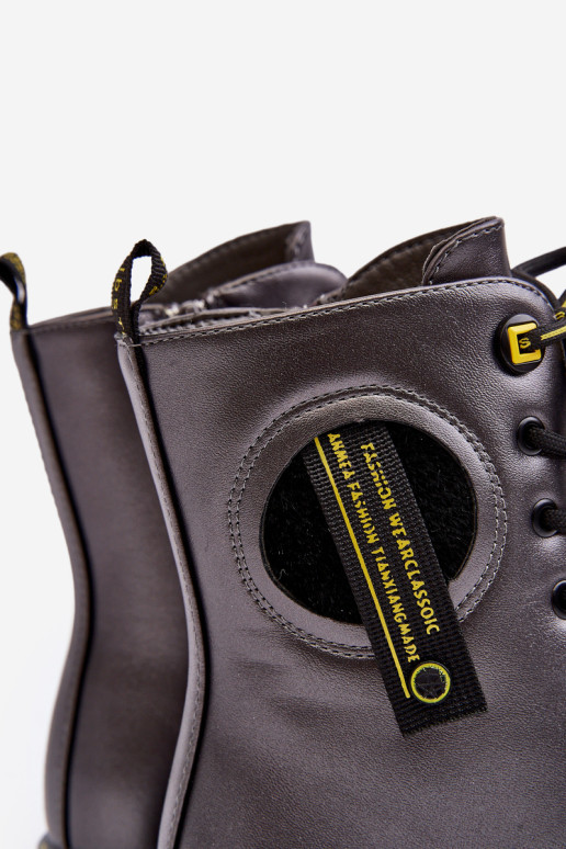 Vaikiški izoliuoti „Trapper“ batai Pilka „Iomare“.