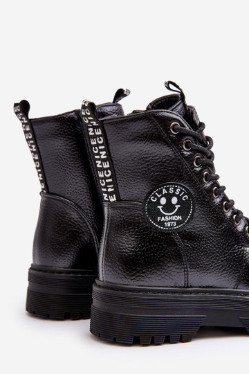 Vaikiški izoliuoti „Trapper“ batai, juodi „Conley“.