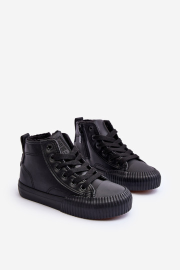 Izoliuoti vaikiški sportbačiai su užtrauktuku Big Star MM374014 Black 2