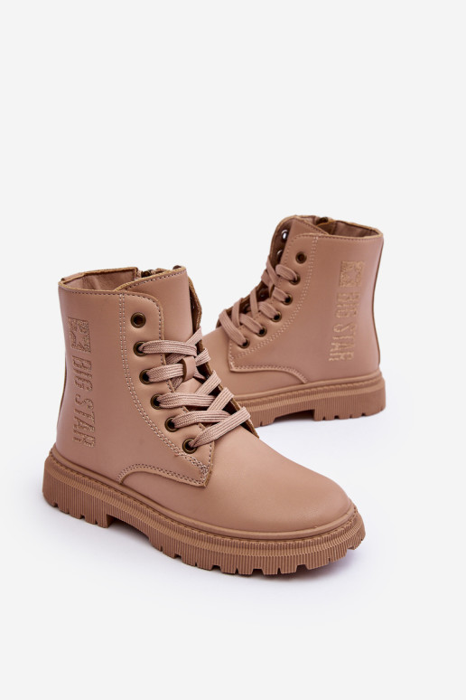 Vaikiški odiniai šilti batai Big Star MM374154 Smėlio spalvos