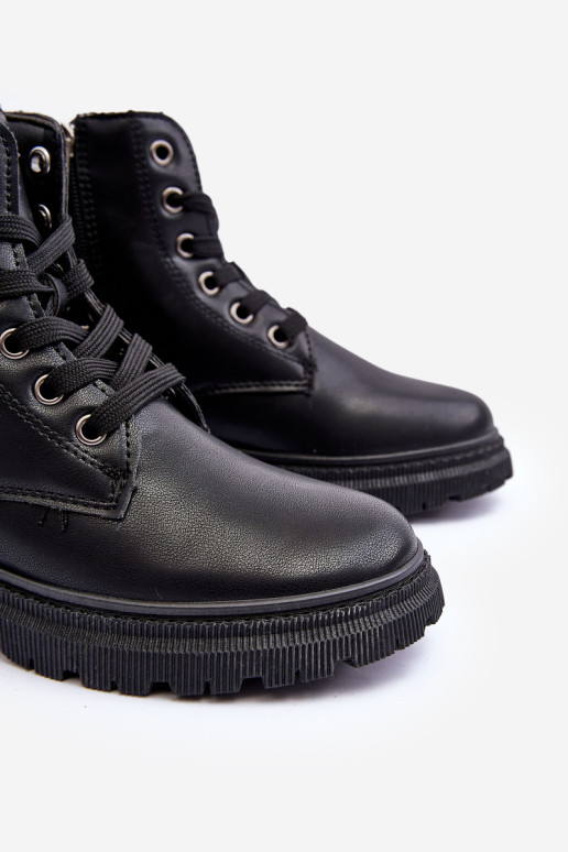 Vaikiški odiniai šilti batai Big Star MM374152 juodi