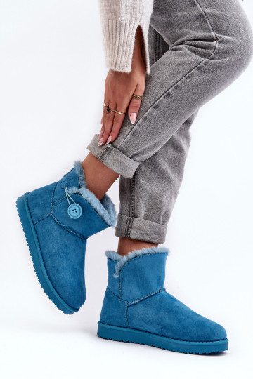 Apšiltinti moteriški sniego batai su puošmena, mėlyna Siriol 2