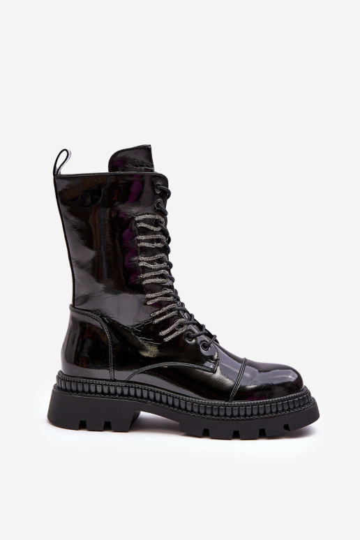 Suvarstomi moteriški darbiniai batai juodi S.Barski MR870-72