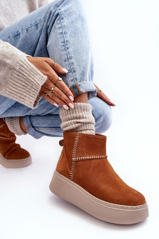 Moteriški zomšiniai sniego batai Maciejka 06257-29 Ruda