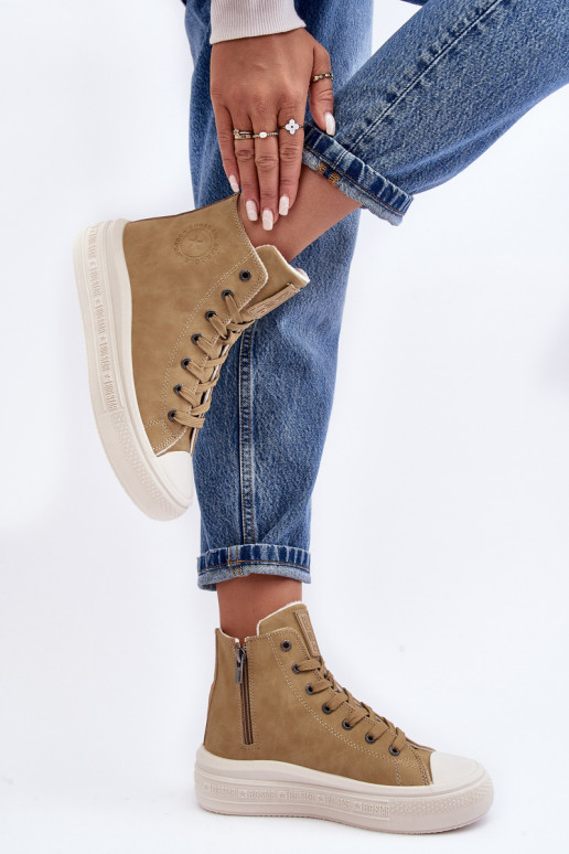 Moteriški sportbačiai su izoliuotu užtrauktuku Camel Big Star MM274026