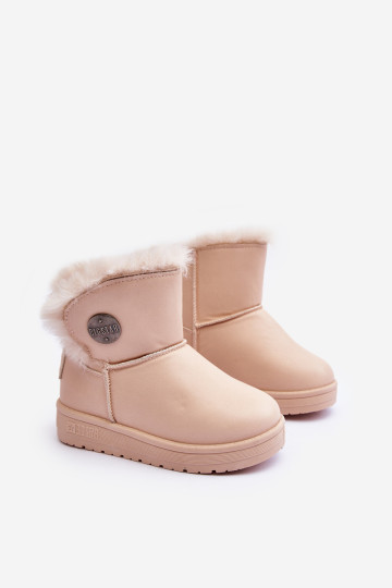 Vaikiški sniego batai, izoliuoti kailiu Beige Big Star MM374084 2