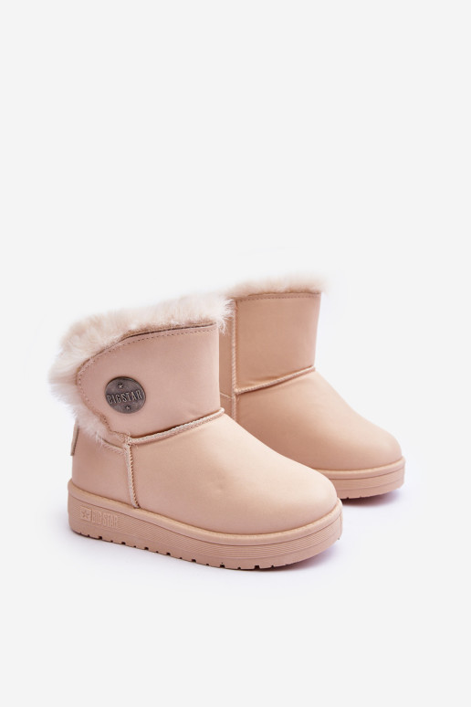 Vaikiški sniego batai, izoliuoti kailiu Beige Big Star MM374084
