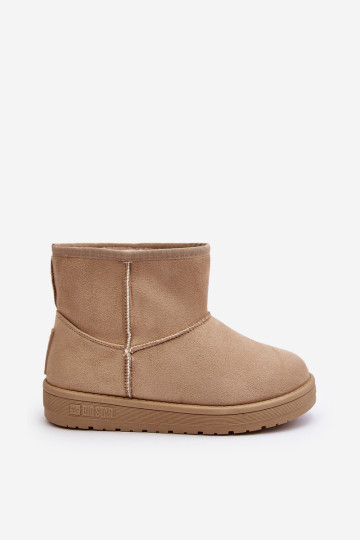 Moteriški sniego batai su kailiu pamušalu Beige Big Star MM274160