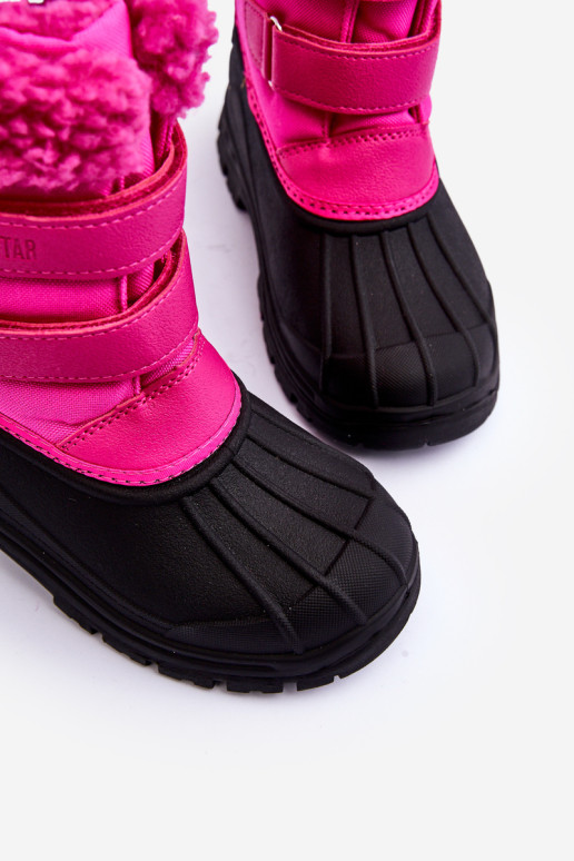 Vaikiški Velcro sniego batai Big Star Fuchsia MM374112