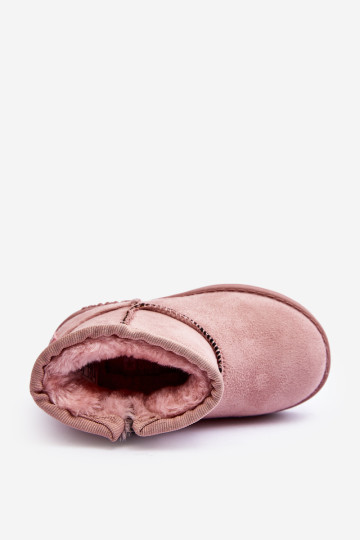 Vaikiški izoliuoti sniego batai su užtrauktuku Pink Big Star MM374101