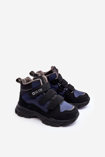 Vaikiški izoliuoti sniego batai tamsiai mėlyni Big Star MM374172