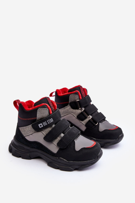 Vaikiški izoliuoti sniego batai pilka Big Star MM374170