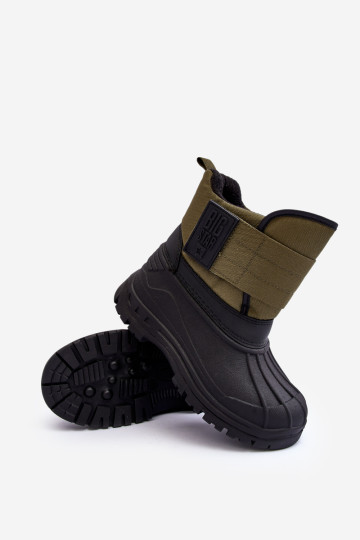 Vaikiški Velcro izoliuoti sniego batai Khaki Big Star MM374123