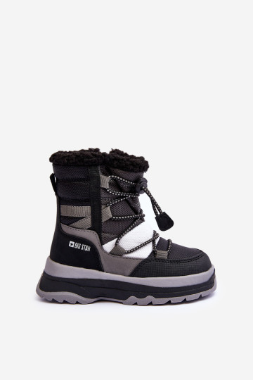 Vaikiški izoliuoti sniego batai su užtrauktuku Black Big Star MM374193