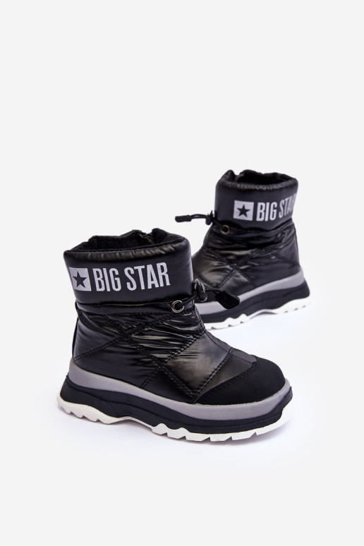 Vaikiški izoliuoti sniego batai su užtrauktuku Black Big Star MM374195