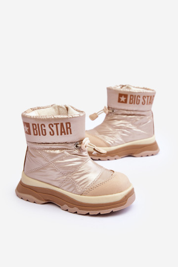 Vaikiški izoliuoti sniego batai su užtrauktuku Beige Big Star MM374197 2