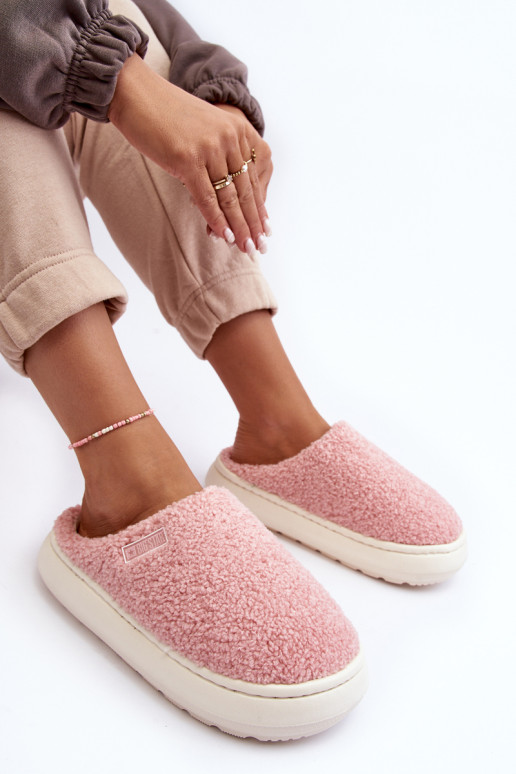 Izoliuotos šlepetės ant storo pado, Pink Big Star MM274131